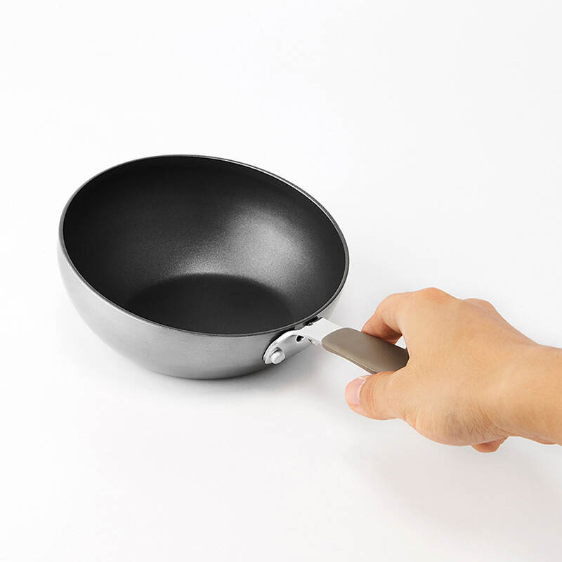 Chảo Wok Locknlock Handycook Có Tay Cầm 15.5Cm - Màu Xám - LHD1165, , large image number null
